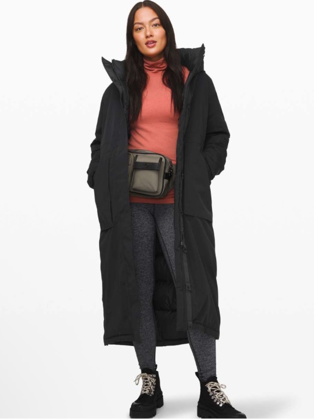 Nwot lululemon Winter Warrior Long Puffer Parka - Black